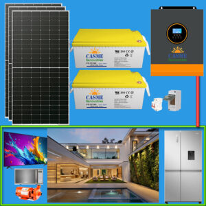Kit Solar 11,320W Inversor híbrido para Casa Respaldo automático