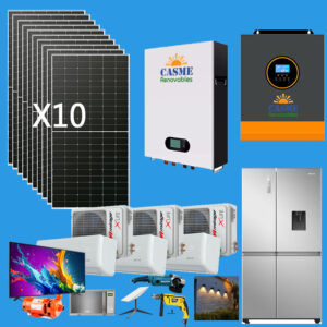 Kit Solar 33,000W carga de Auto Eléctrico O Uso Casa Aislado Híbrido.
